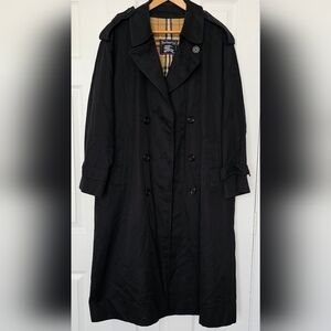 Burberry Black Double-Breasted Trench Coat